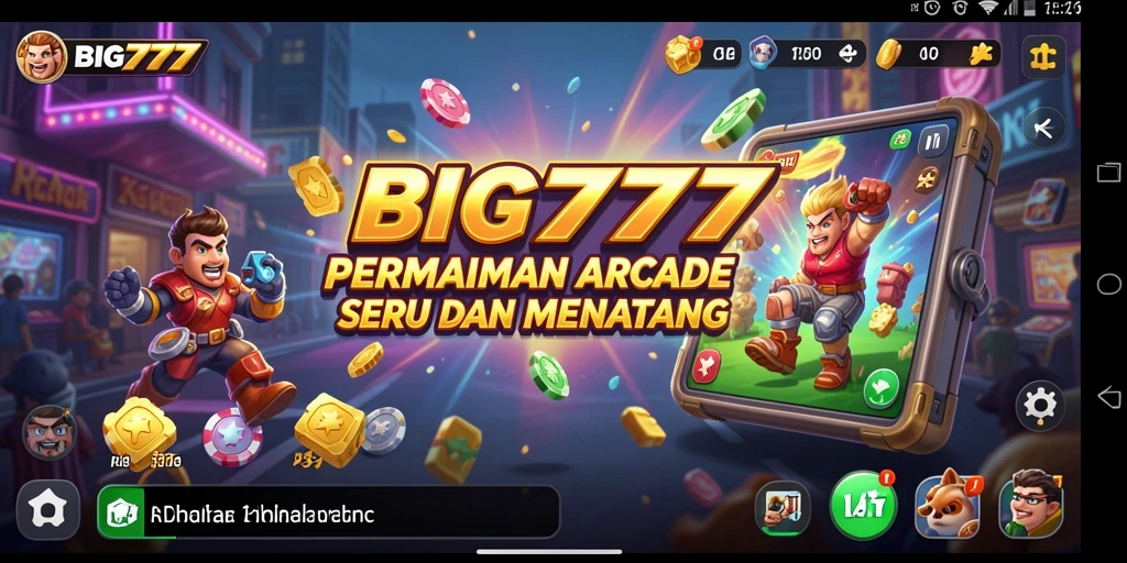 Tampilan gameplay utama BIG777 yang penuh aksi dan tantangan seru.