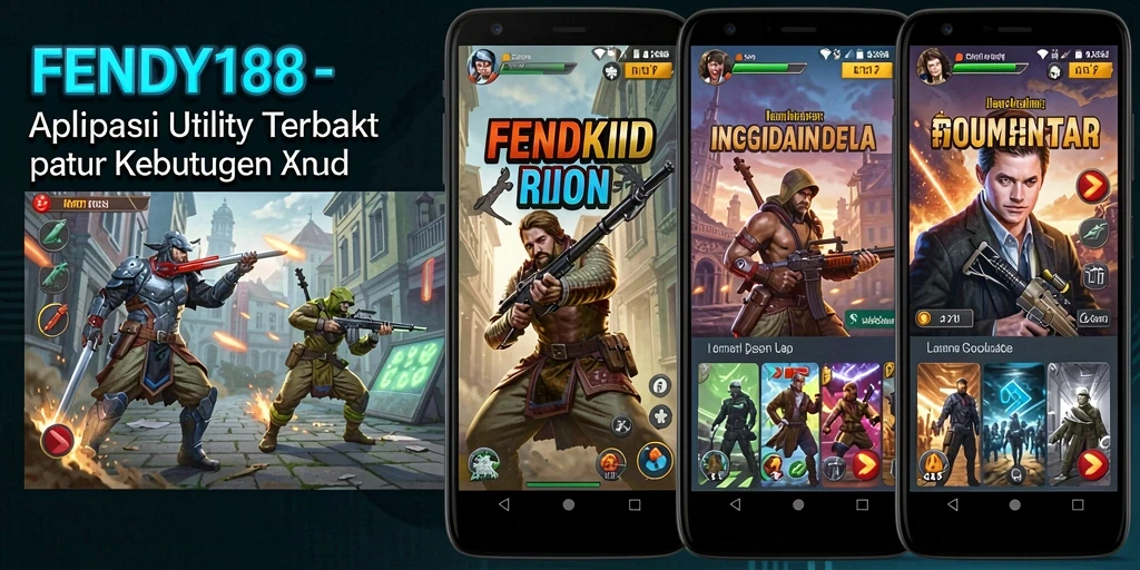 Screenshot FENDY188 menunjukkan antarmuka aplikasi Utility yang sederhana dan efektif.