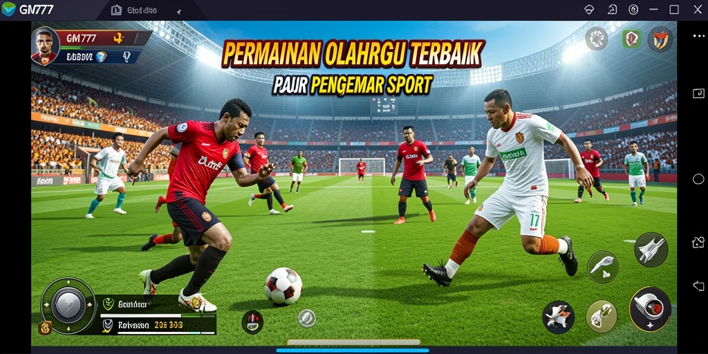 Cuplikan gameplay GM777 yang menampilkan aksi olahraga yang mendebarkan.
