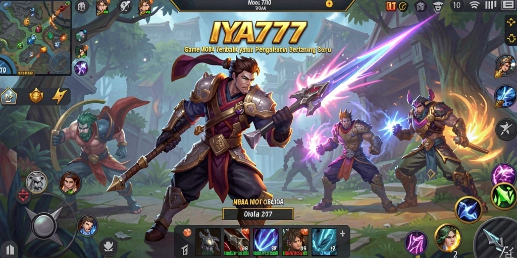 Tampilan gameplay seru dengan grafik memukau di IYA777.