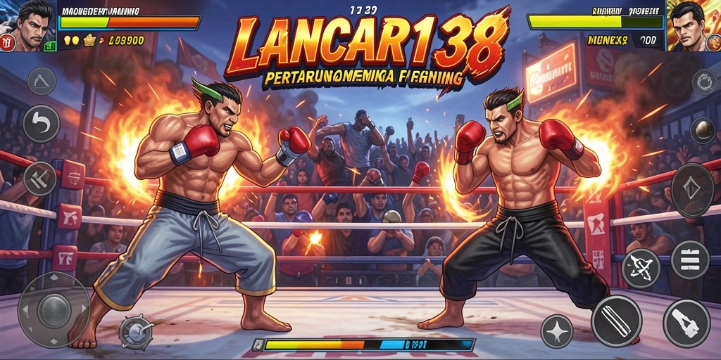 Tangkapan layar gameplay LANCAR138 yang menampilkan pertarungan yang intens.