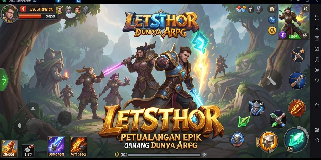 Gameplay LETSTHOR yang seru dan mendebarkan dalam dunia ARPG.