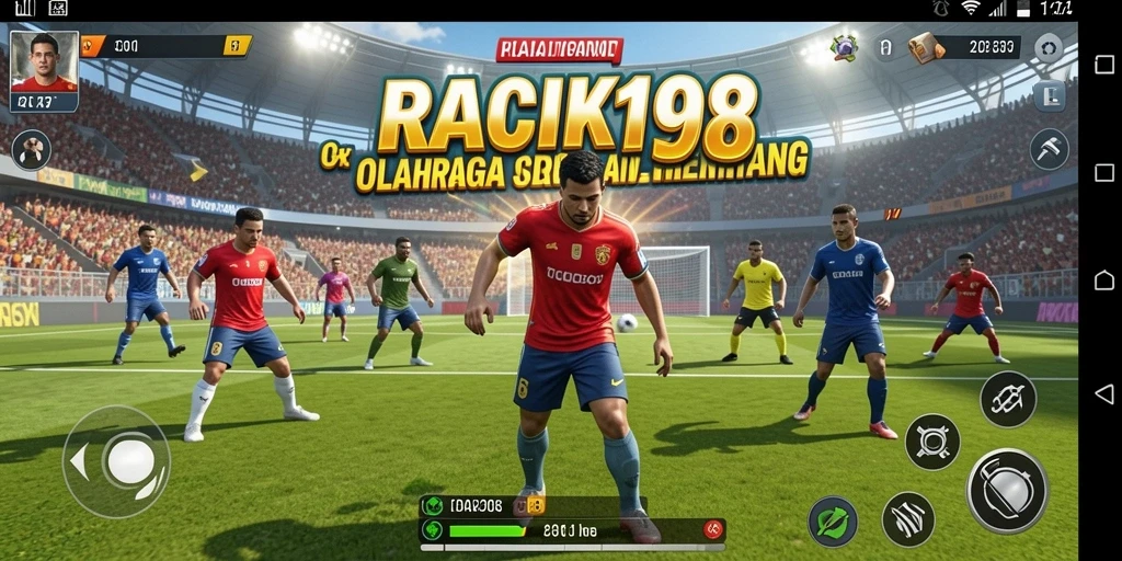 Tampilan gameplay menegangkan di RACIK198 yang penuh aksi olahraga.