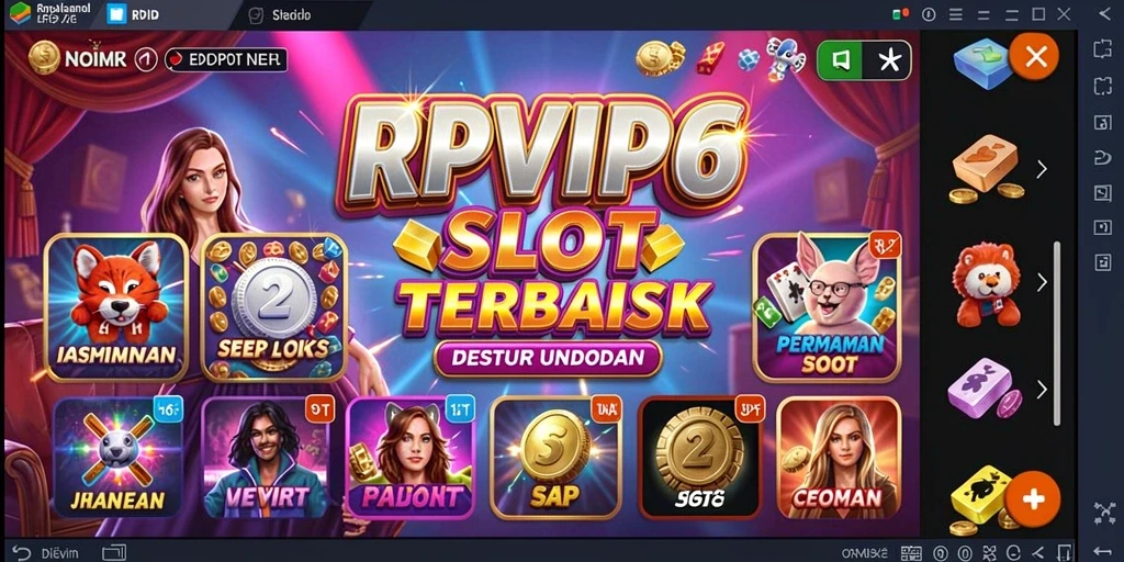 Screenshot RPVIP6 menampilkan gameplay slot yang mengasyikkan dan interaktif.