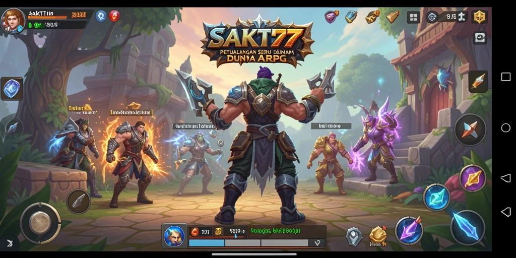 Tampilan menarik saat beraksi dalam dunia ARPG SAKTI77.