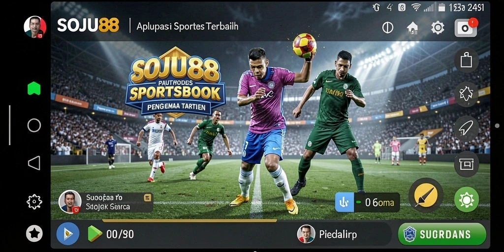Tampilan gameplay SOJU88 dengan berbagai opsi taruhan olahraga.